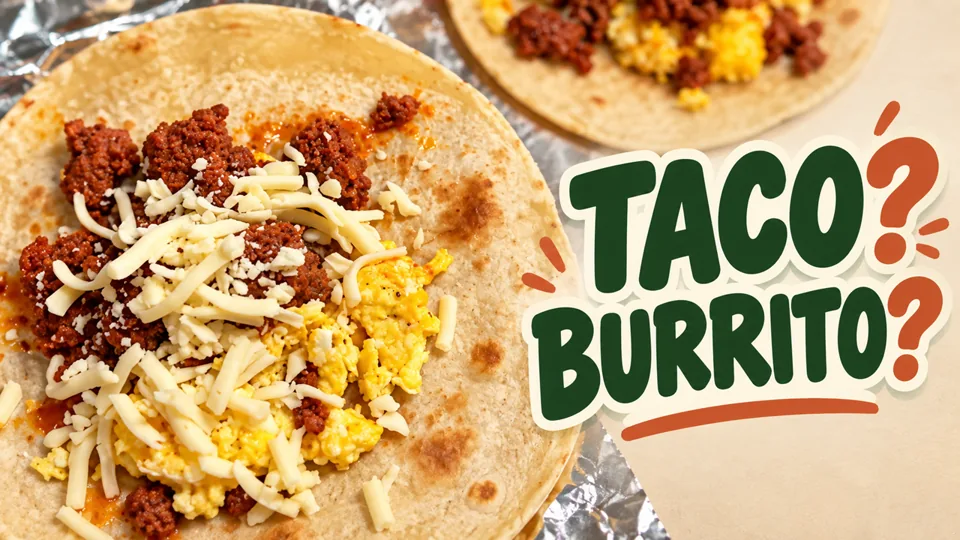 Chorizo, egg and cheese burritos from the video